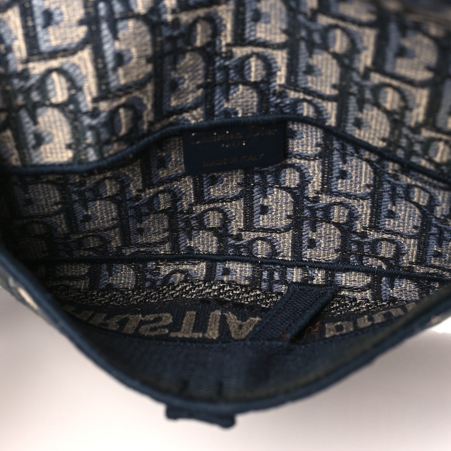 Oblique Slim Saddle Pouch Blue