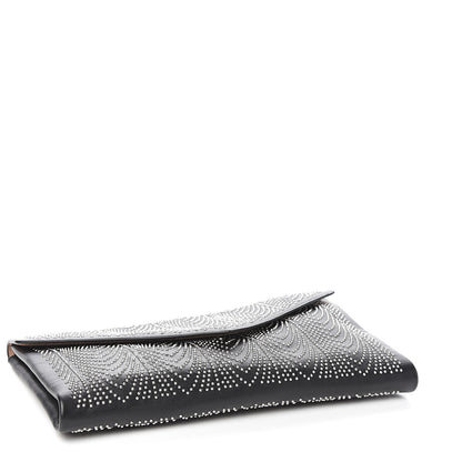 Alaia Calfskin Studded Envelope Clutch Black 3 of 9