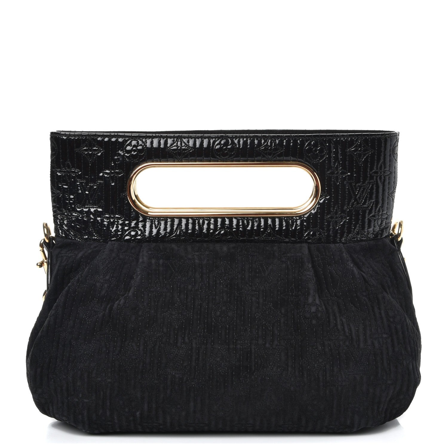 Louis Vuitton Suede Monogram Motard Afterdark Clutch Black 3 of 8