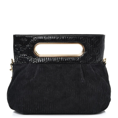 Louis Vuitton Suede Monogram Motard Afterdark Clutch Black 3 of 8
