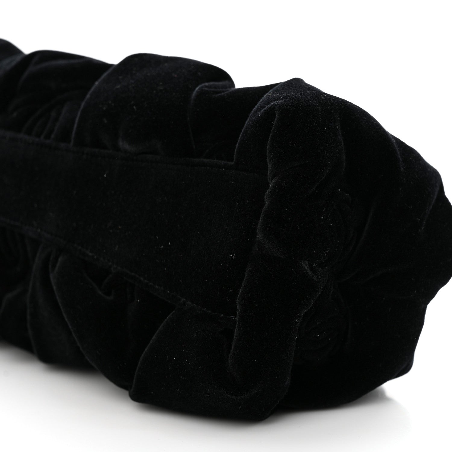 Chanel Velvet Enamel CC Kiss Lock Clutch Black 11 of 11