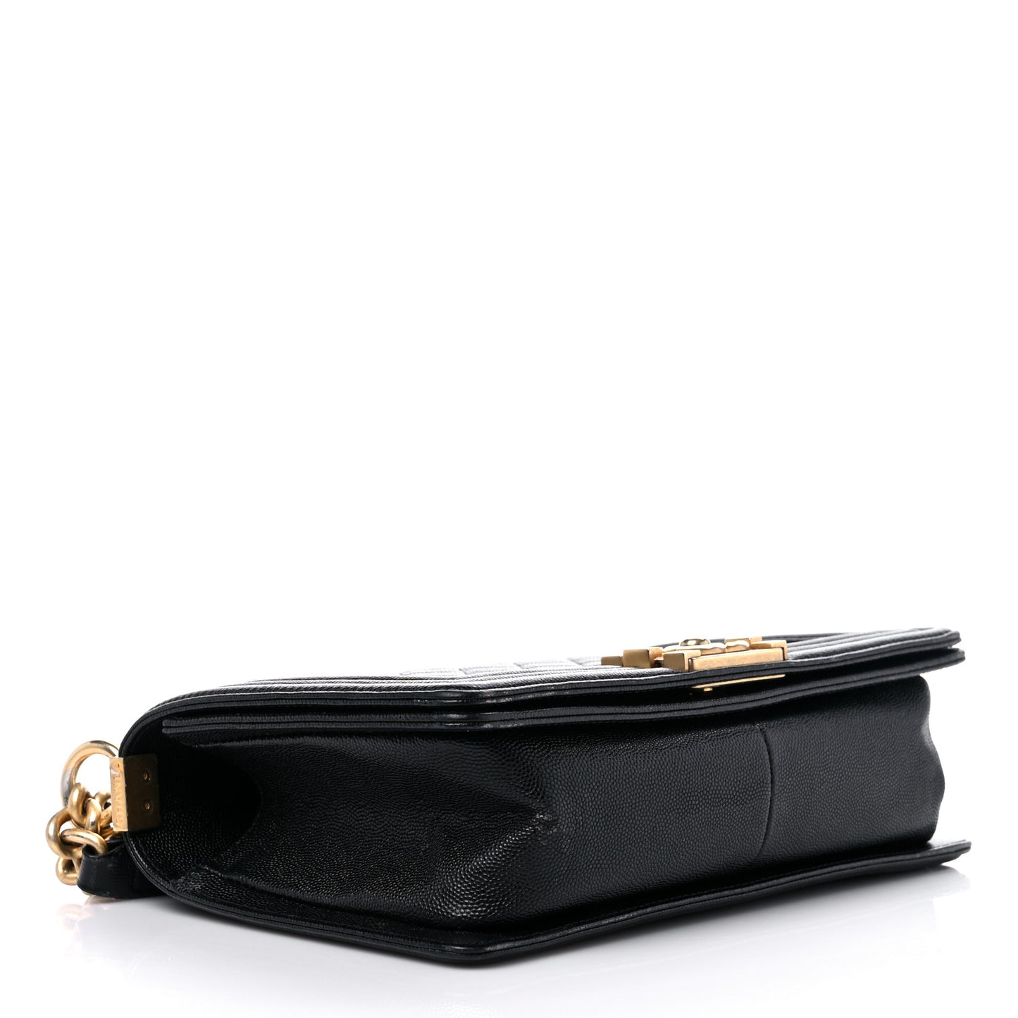 Caviar Quilted Medium Boy Flap Black