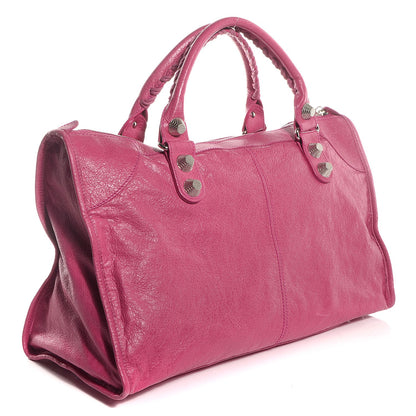 Balenciaga Agneau Giant 21 Silver Hardware Work Cyclamen Fucsia 3 of 11