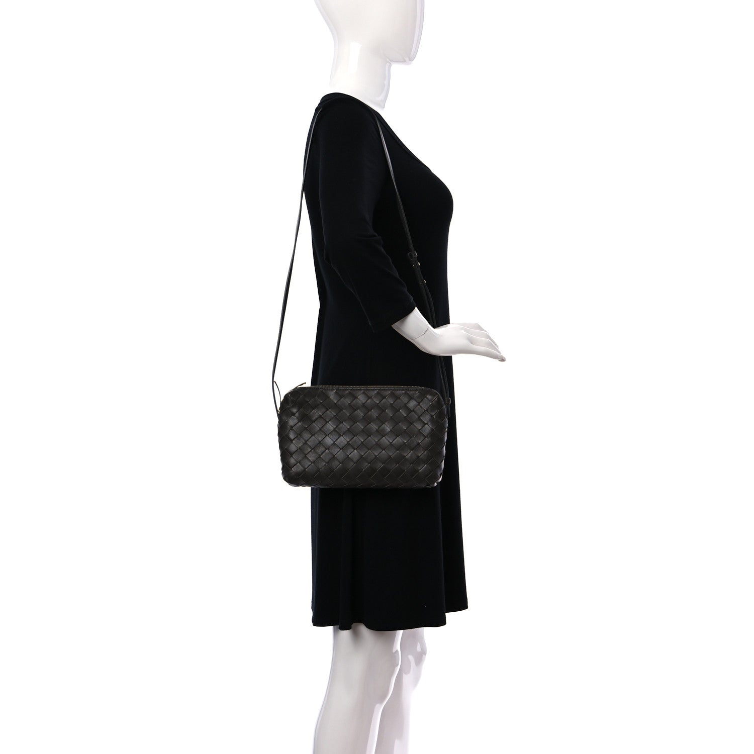 Bottega Veneta Nappa Intrecciato Crossbody Light Graphite 2 of 12