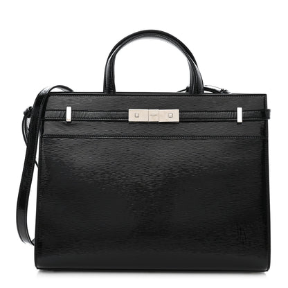 Saint Laurent Patent Small Manhattan Shopper Tote Black 1 of 10
