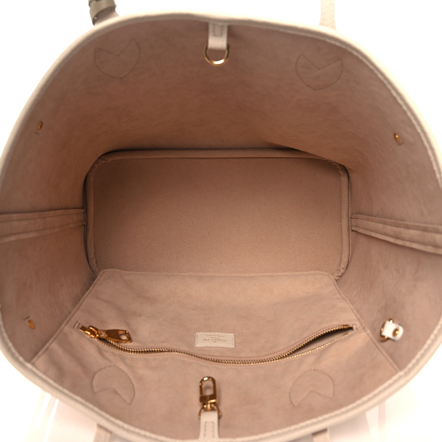 Louis Vuitton Empreinte Monogram Spring In The City Neverfull MM Kaki Beige Cream 5 of 10