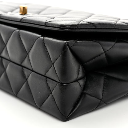 Chanel Shiny Lambskin Quilted Enamel CC Small Flap Black 10 of 10