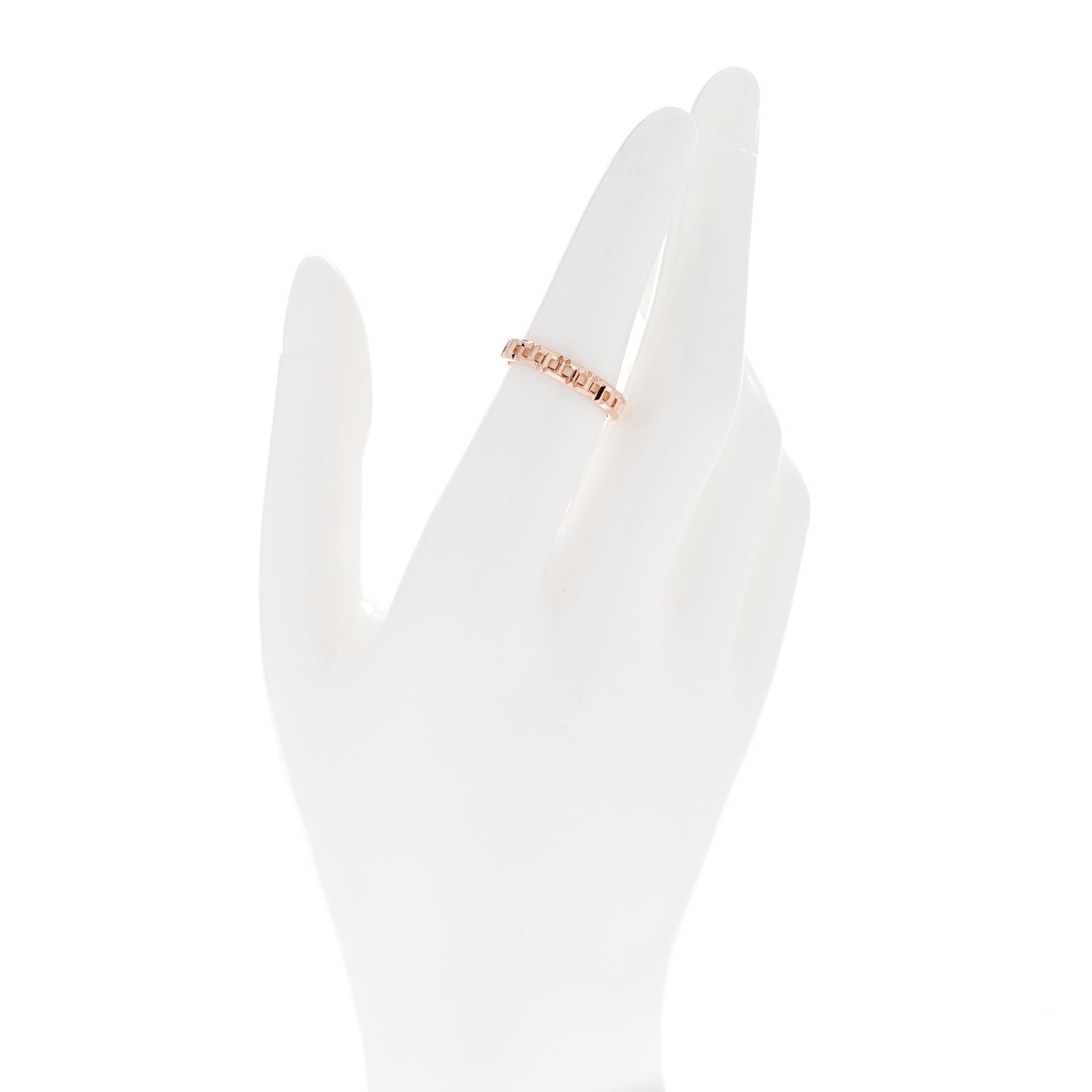 18K Rose Gold Narrow T True Ring 52 6