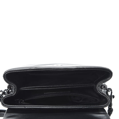 Saint Laurent Calfskin Y Quilted Monogram Toy Loulou Crossbody Bag Black 4 of 10