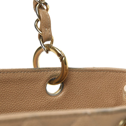Chanel Caviar Quilted Grand Shopping Tote GST Beige Clair 21 of 23