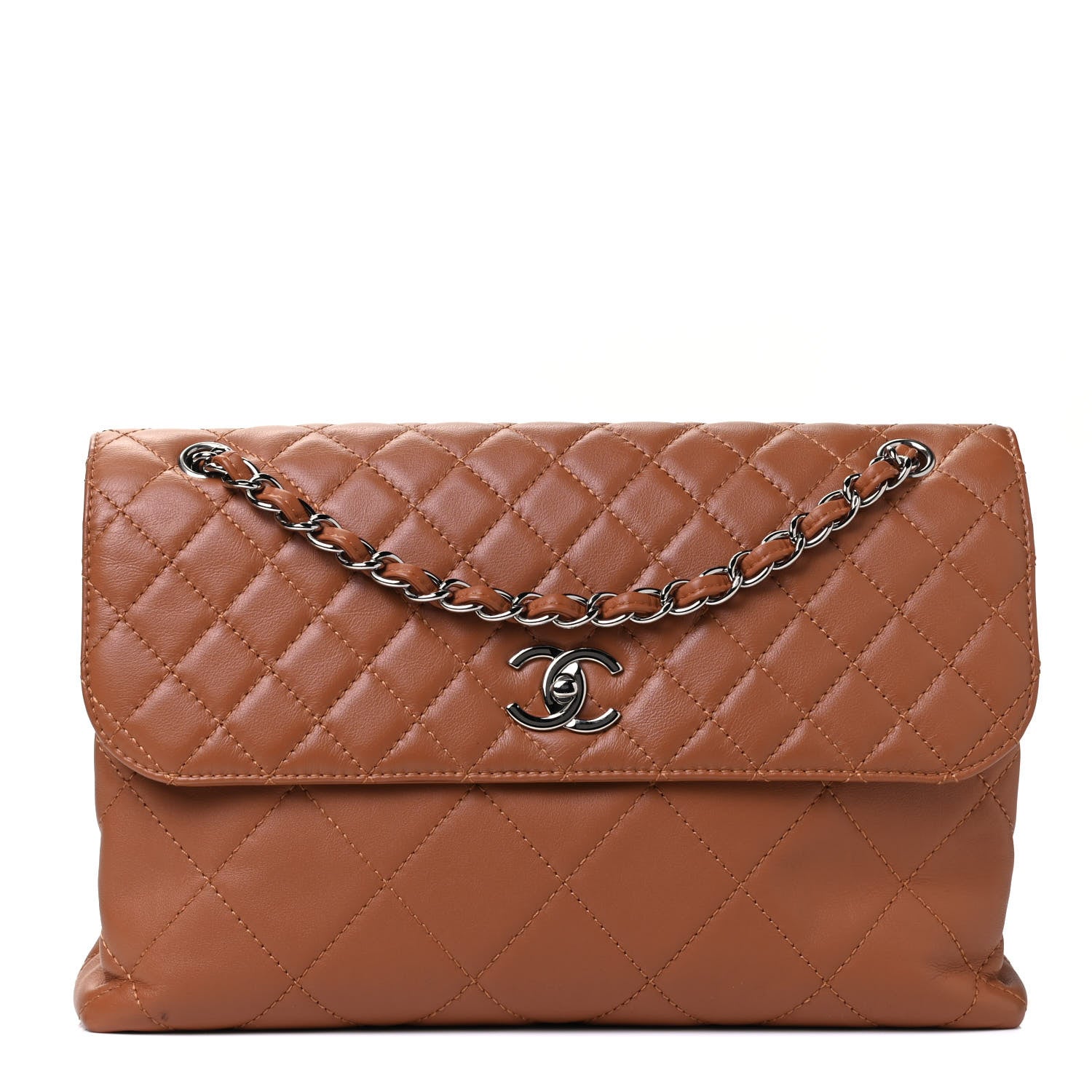 Chanel Calfskin Quilted In the Business Flap Bag Dark Beige 1 of 4