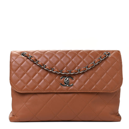 Chanel Calfskin Quilted In the Business Flap Bag Dark Beige 1 of 4