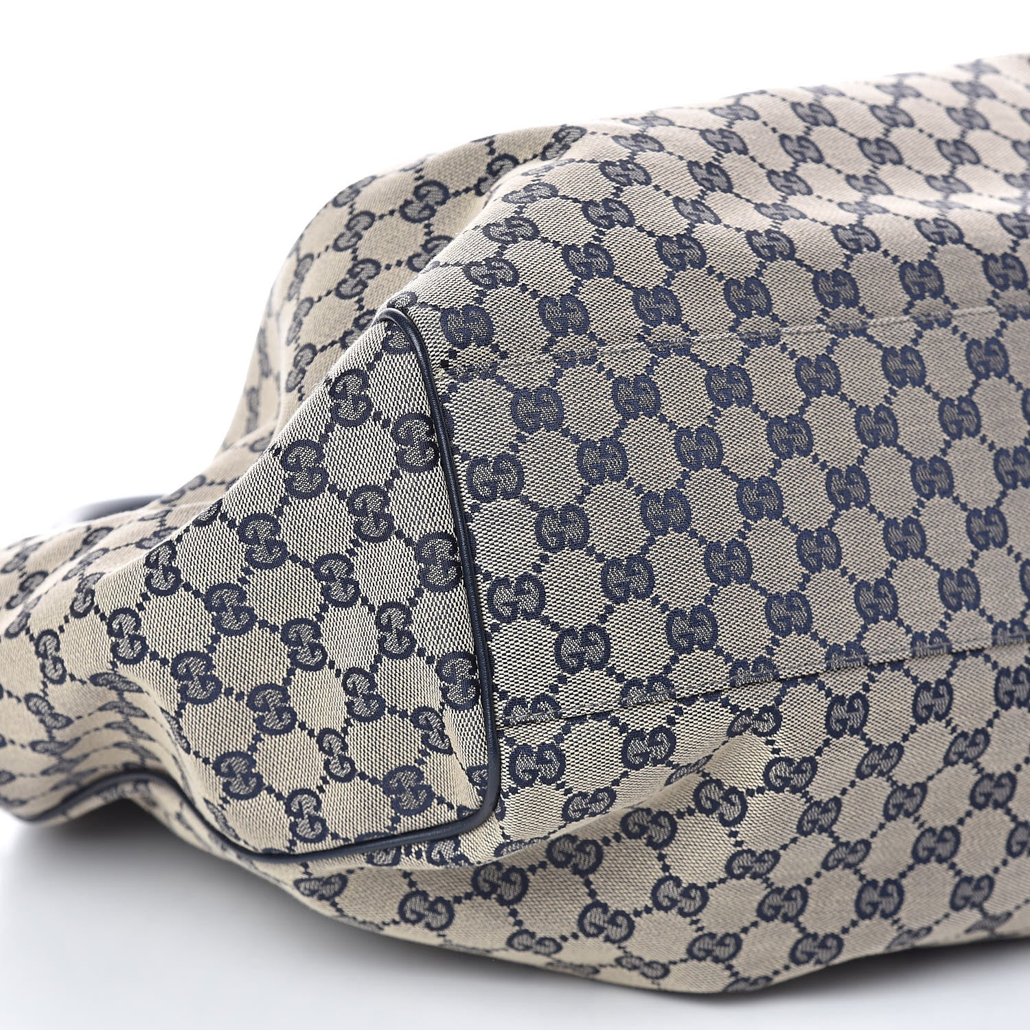Gucci Monogram Calfskin Large Sukey Tote Beige Blue 8 of 9