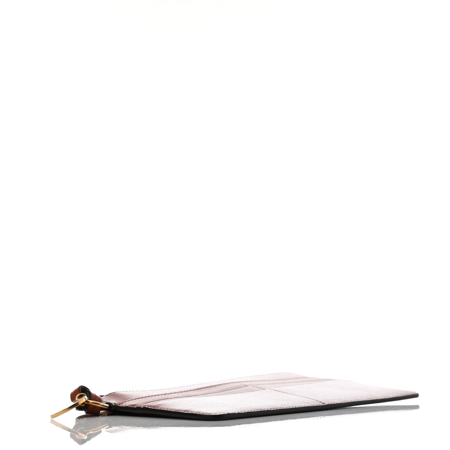 Givenchy Goatskin GV3 Wristlet Zip Card Holder Chestnut 3 of 7