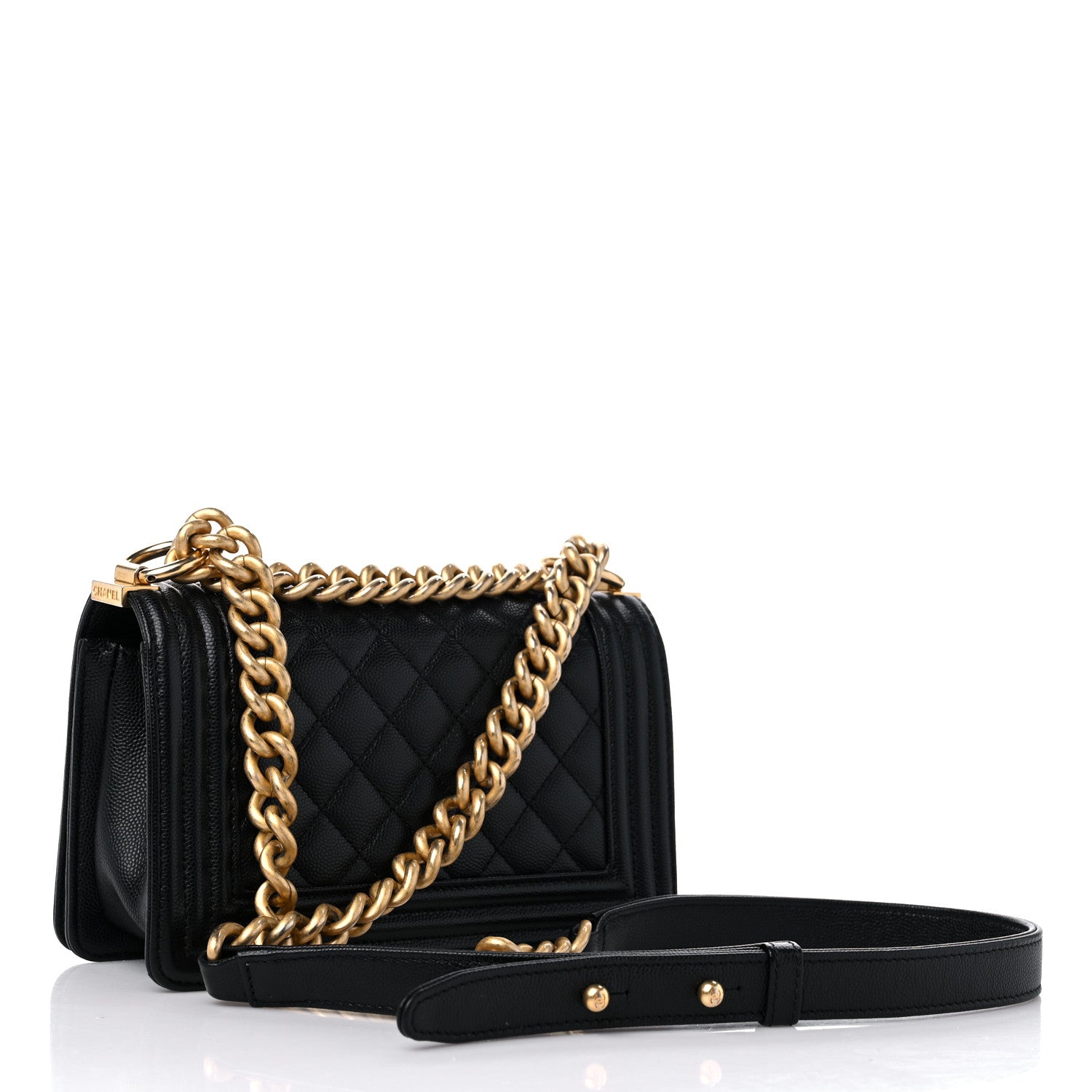 Chanel Caviar Quilted Small Boy Flap Black 3 of 10