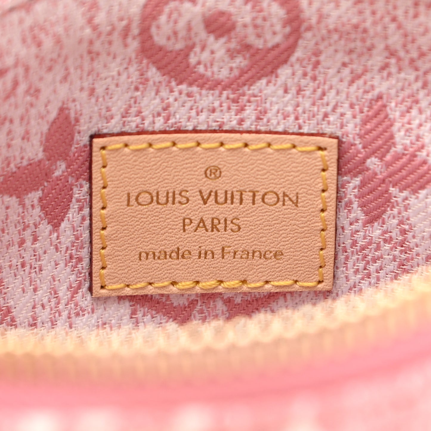 Monogram Jacquard Denim Nano Speedy Bandouliere Pink