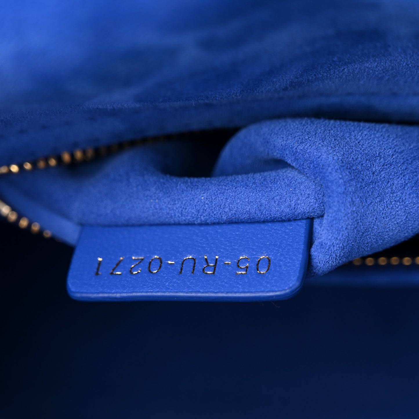 Lambskin Cannage Small My ABCDior Lady Dior Blue