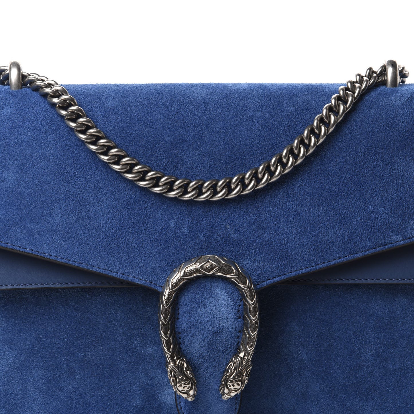 Suede Medium Dionysus Shoulder Bag Blue