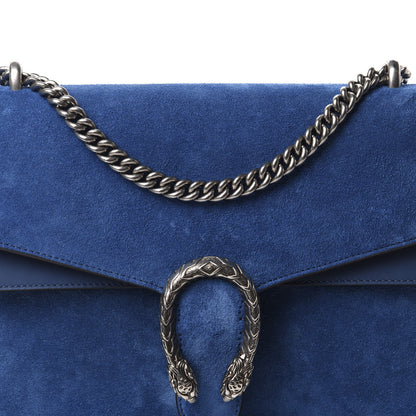 Gucci Suede Medium Dionysus Shoulder Bag Blue 10 of 10