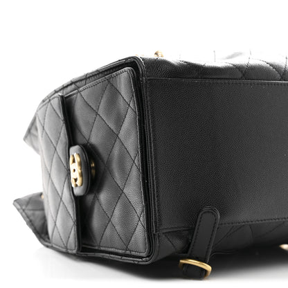 Chanel Caviar Quilted Large Chanel 25 Backpack Black 9 of 11