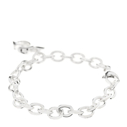 Gucci Sterling Silver G Heart Charm Link Bracelet 3 of 6