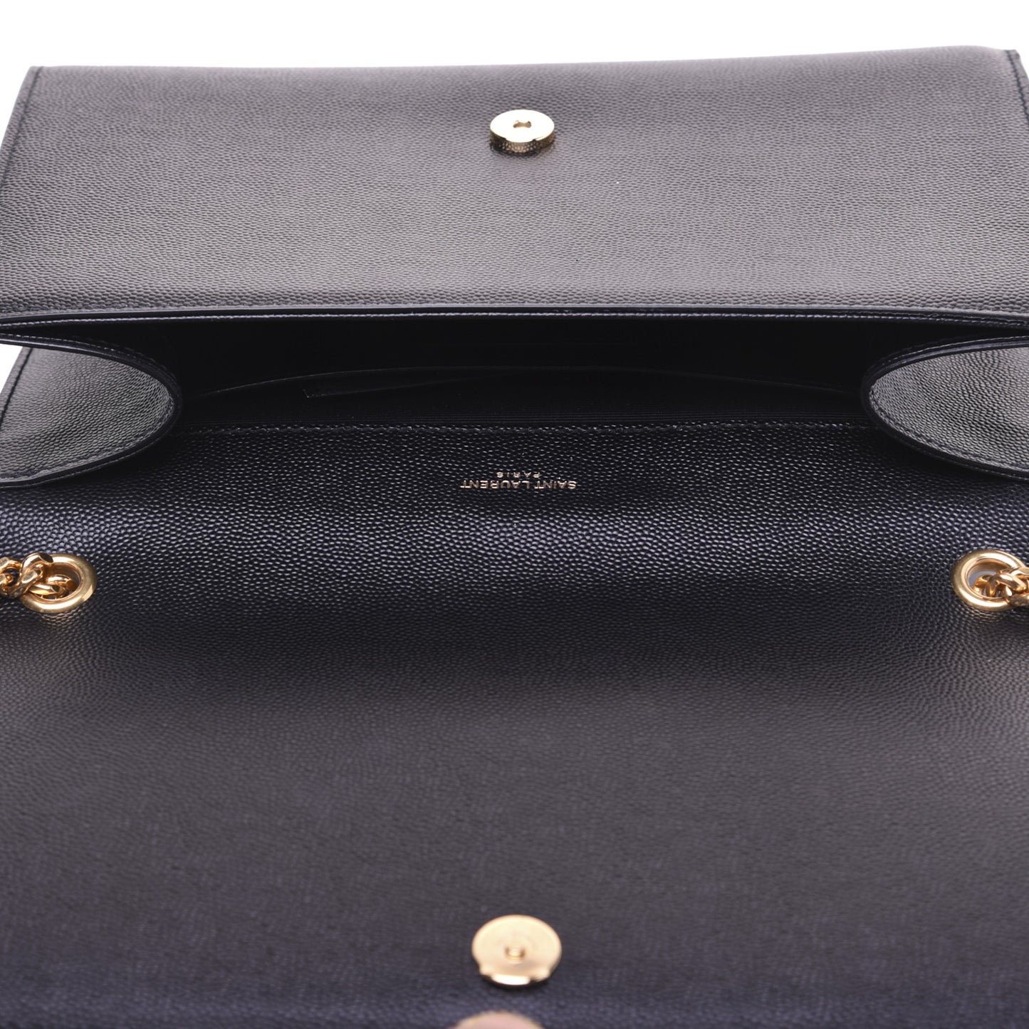 Grain De Poudre Medium Classic Monogram Kate Satchel Black