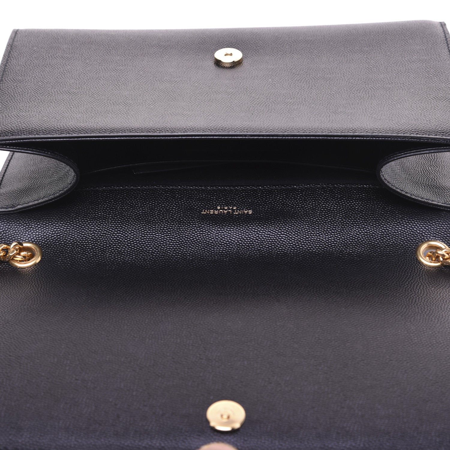 Saint Laurent Grain De Poudre Medium Classic Monogram Kate Satchel Black 11 of 14
