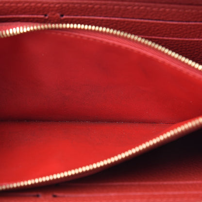 Louis Vuitton Empreinte Blooming Flowers Clemence Wallet Marine Rouge 8 of 9
