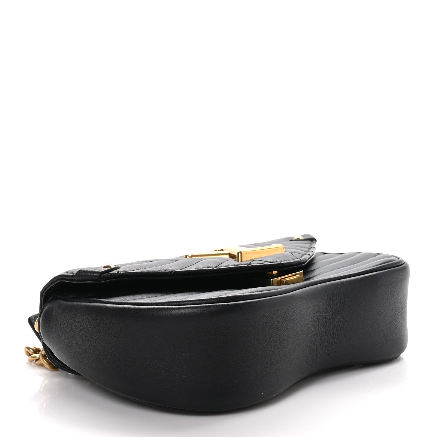 Louis Vuitton Calfskin New Wave Chain PM Black 4 of 9