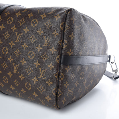 Louis Vuitton Monogram Macassar Keepall Bandouliere 55 9 of 9