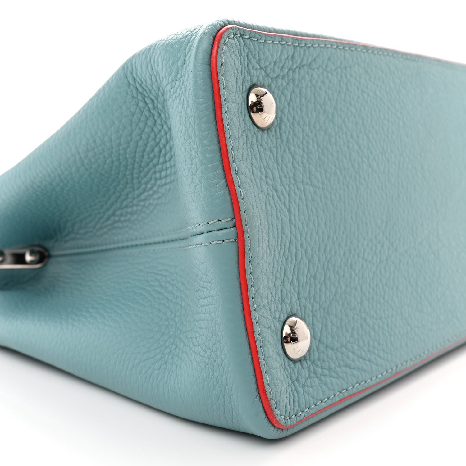 Louis Vuitton Taurillon Capucines GM Ciel Rubis 8 of 14