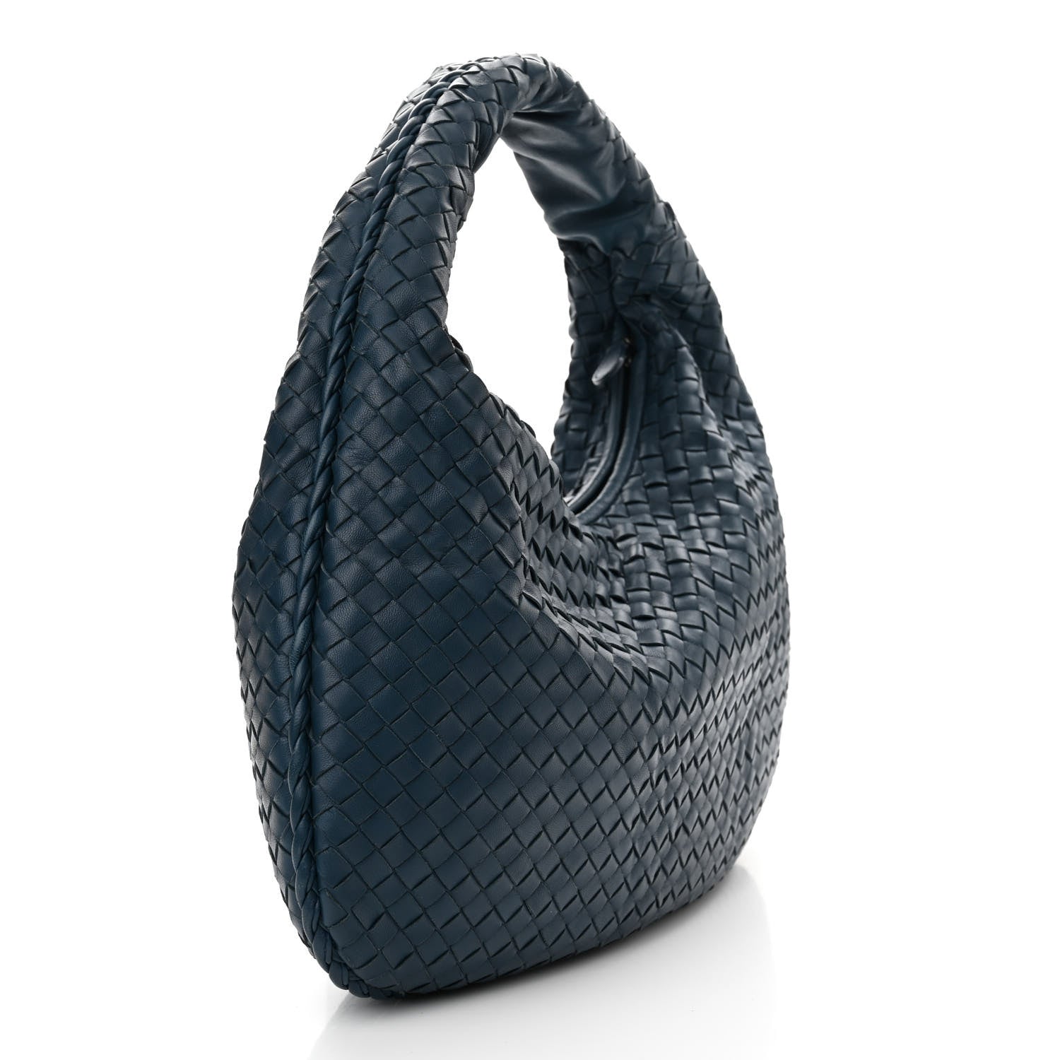 Bottega Veneta Nappa Intrecciato Medium Veneta Hobo Baltic Blue 3 of 13