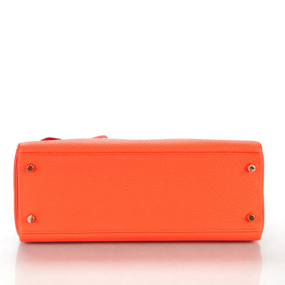 Hermes Togo Kelly Retourne 32 Capucine 5 of 28