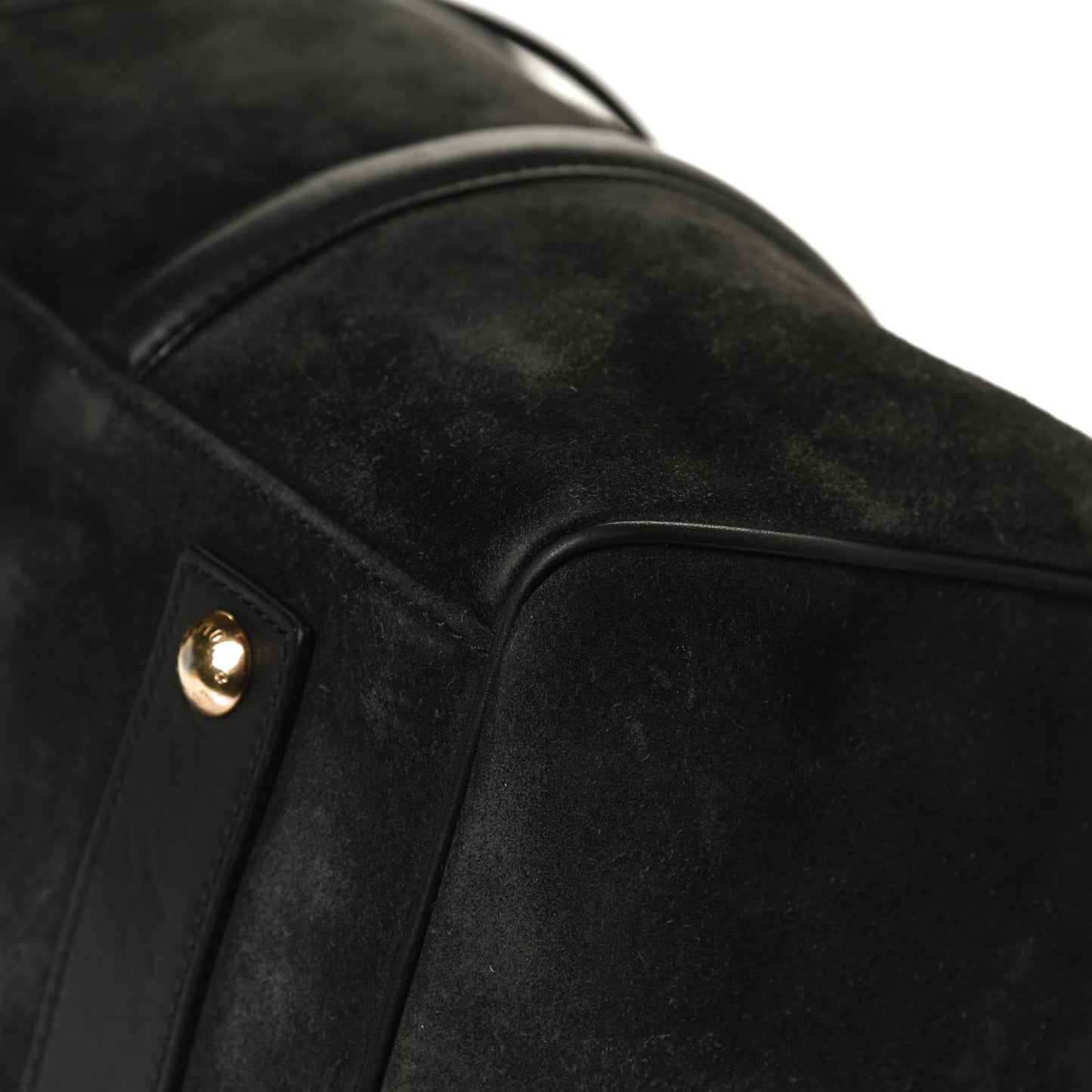 Suede Calfskin SC Bag MM Asphalt