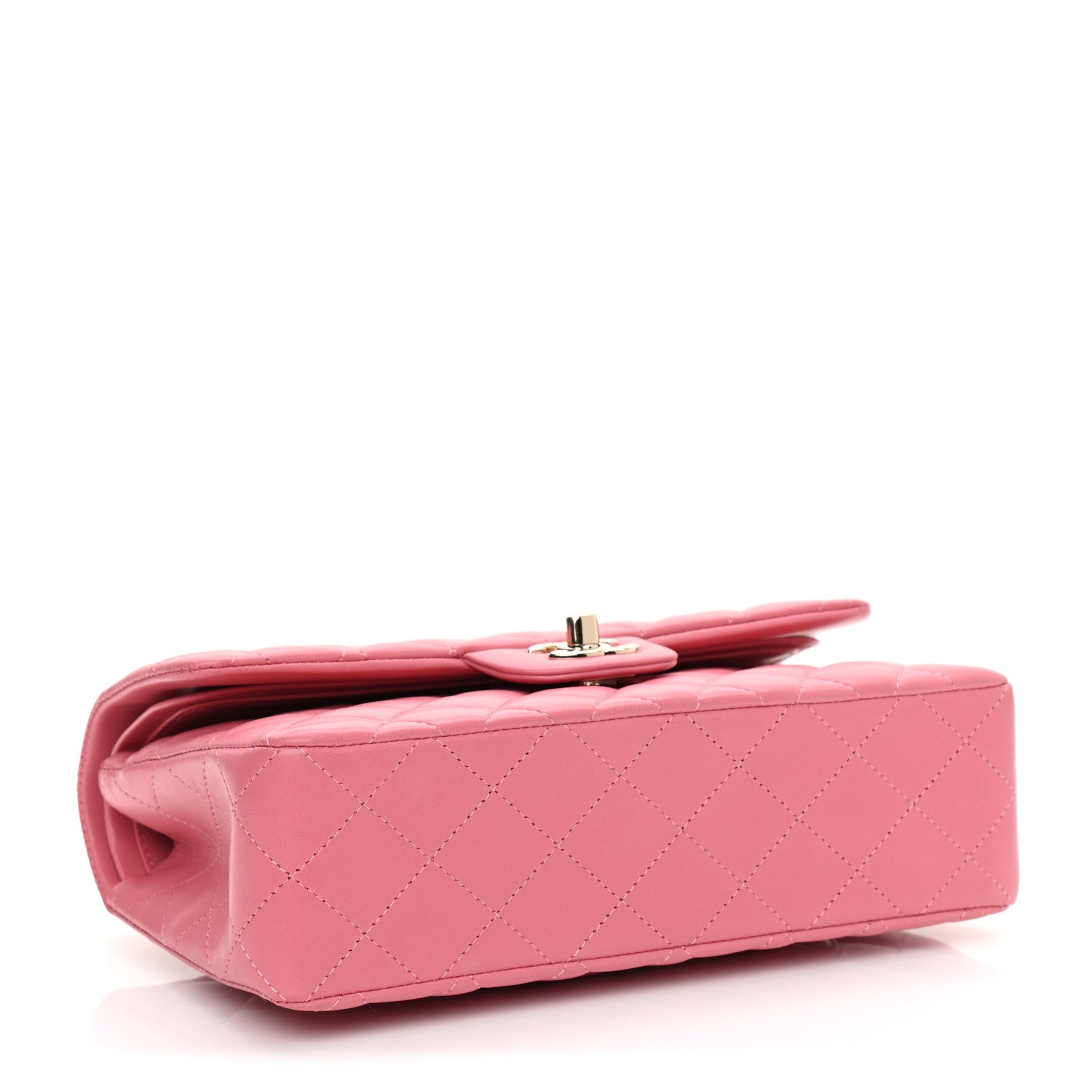 Chanel Lambskin Quilted Small Double Flap Pink 3 of 6