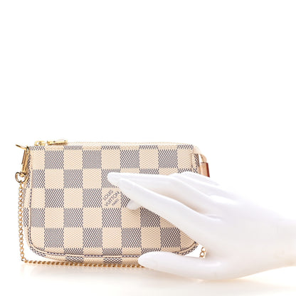Louis Vuitton Damier Azur Mini Pochette Accessories 2 of 8