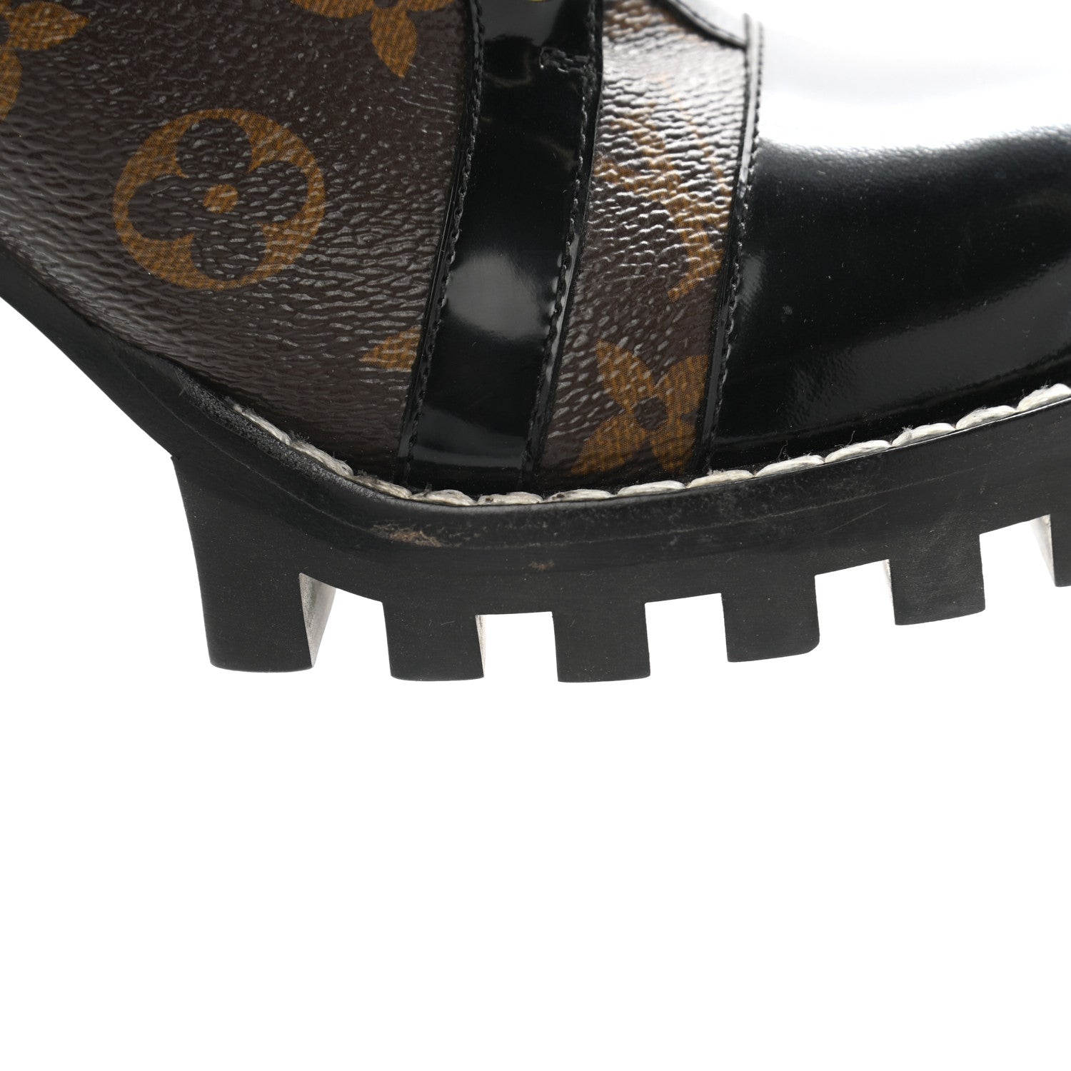 Louis Vuitton Patent Calfskin Monogram Star Trail Ankle Boots 38.5 Black 14 of 16