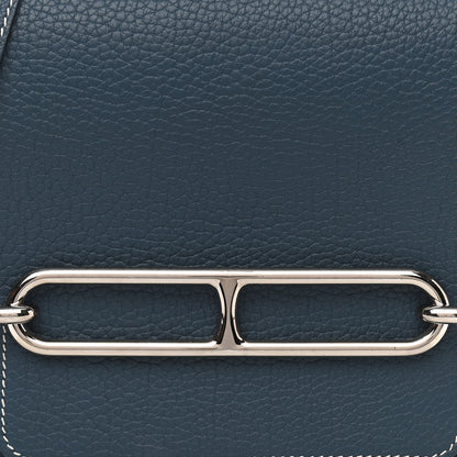 Hermes Taurillon Clemence Sac Roulis 23 Bleu Jean 7 of 13