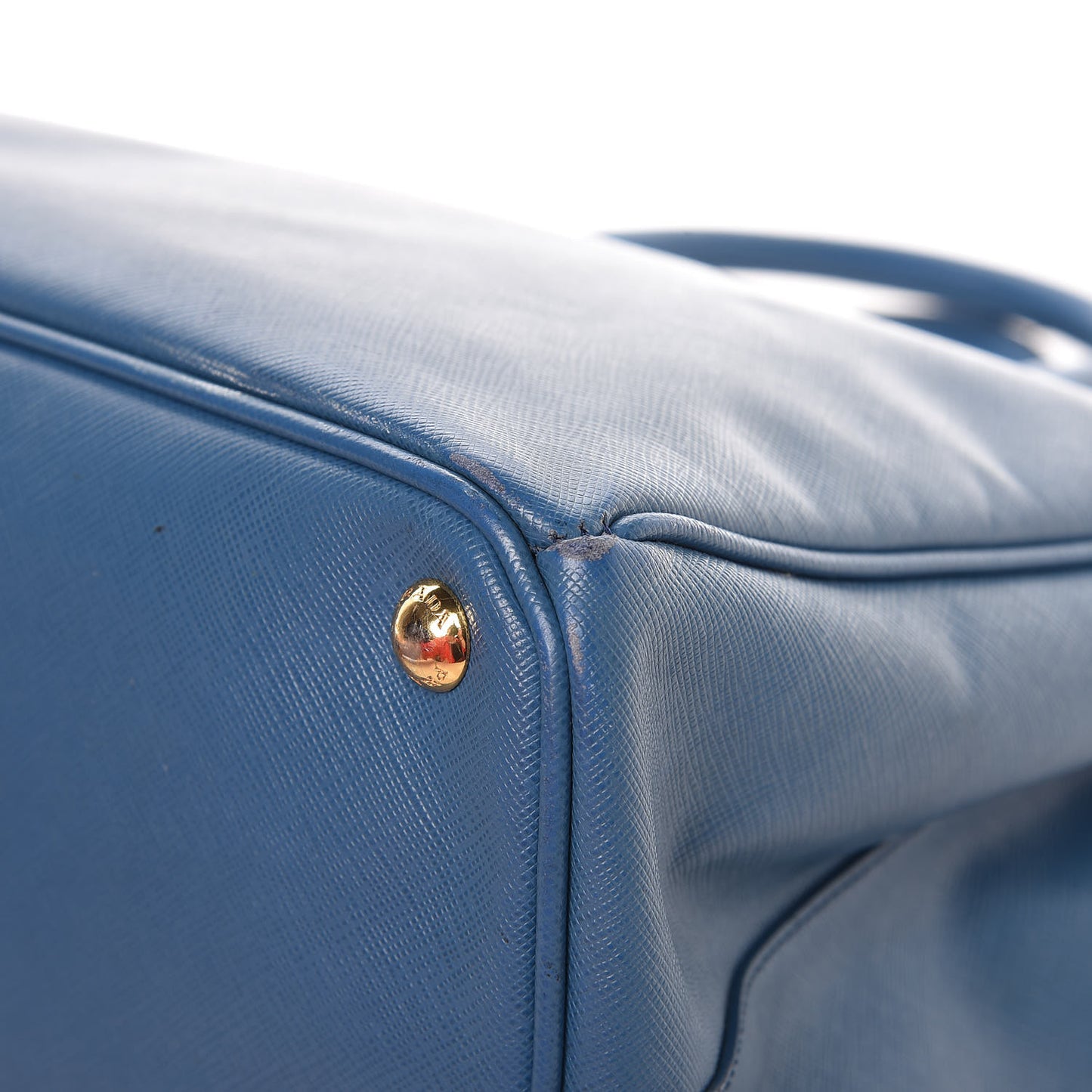 Saffiano Large Galleria Double Zip Tote Cobalto