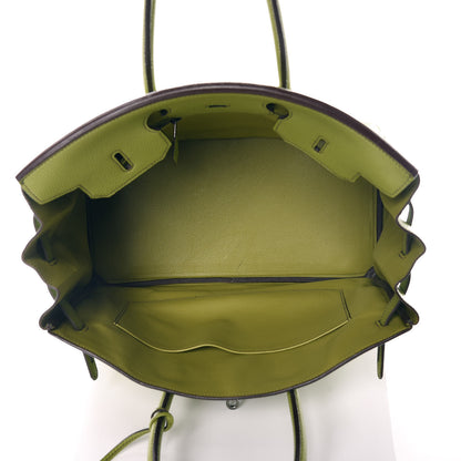 Hermes Togo Birkin 35 Vert Anis 9 of 37