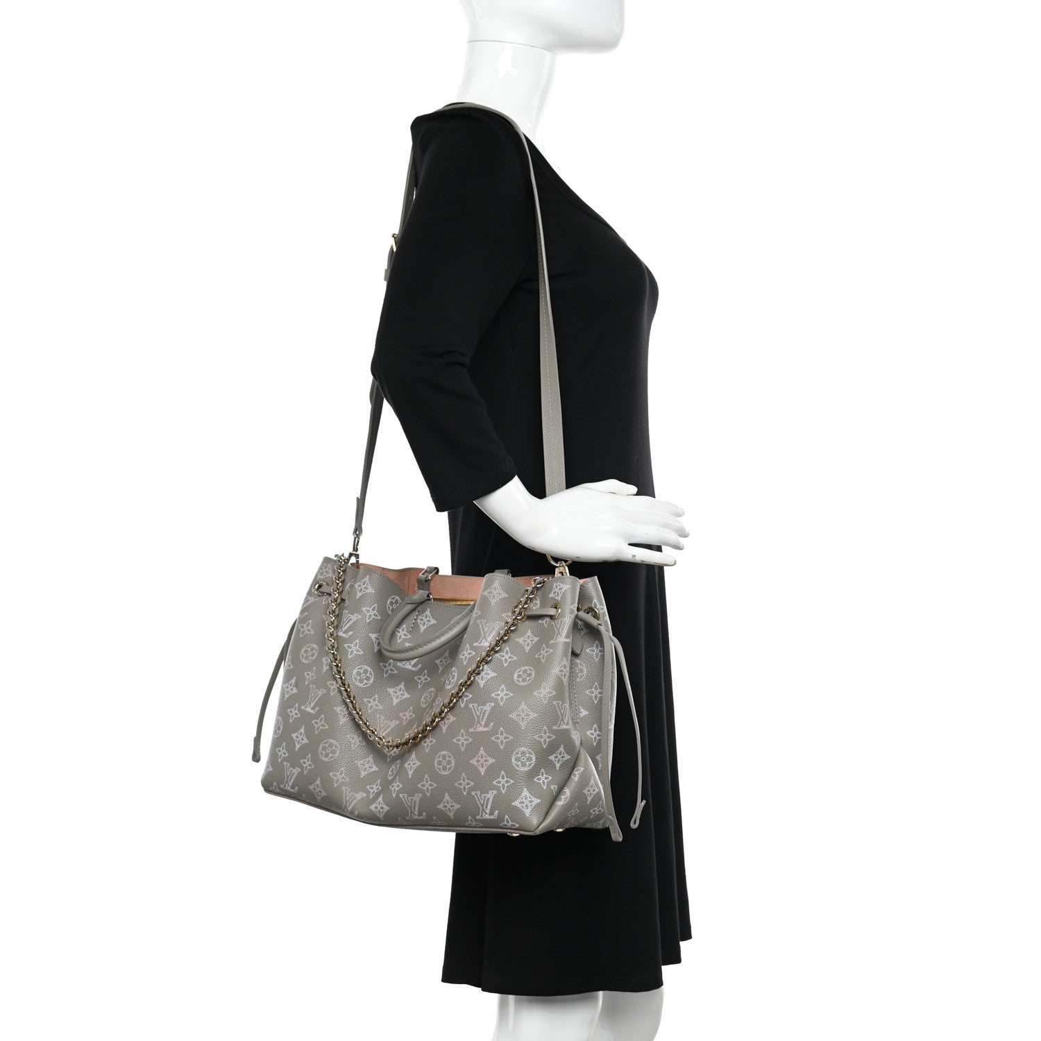 Louis Vuitton Mahina Flight Mode Bella Tote Grey 2 of 12