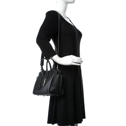 Saint Laurent Smooth Calfskin Baby Monogram Downtown Cabas Black 2 of 11