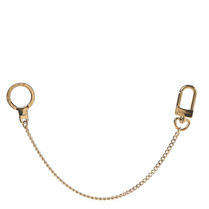 Louis Vuitton Metal Pochette Extender Key Ring Chain Gold 1 of 2