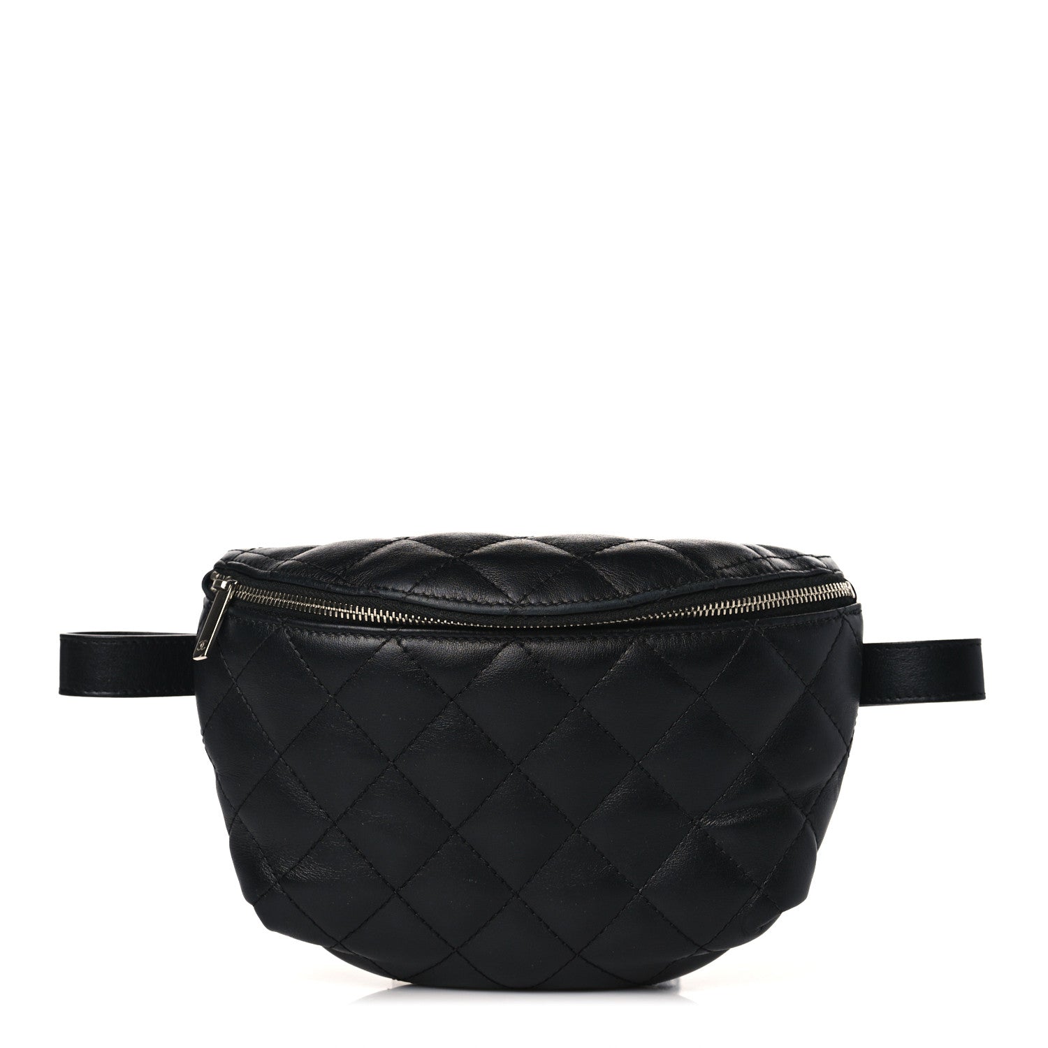 Chanel Calfskin Quilted Waist Belt Bag Black 1 of 10