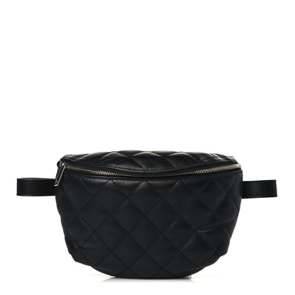 Chanel Calfskin Quilted Waist Belt Bag Black 1 of 10