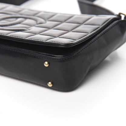 Chanel Lambskin Quilted CC Chocolate Bar Flap Black 8 of 9