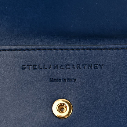 Stella McCartney Braided Raffia Eco Alter Napa Perforated Logo Crossbody Bag Light Blue 5 of 10