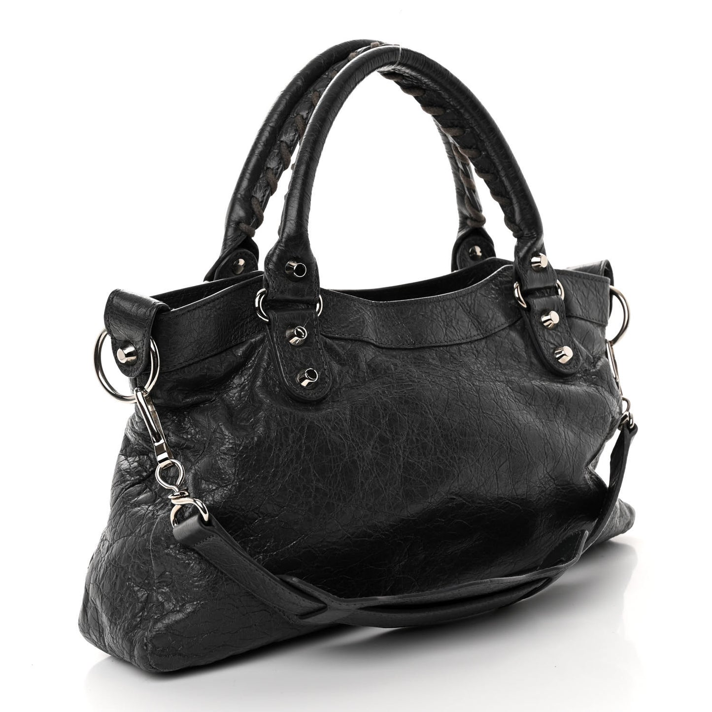 Agneau Classic Silver Hardware First Gris Fossile