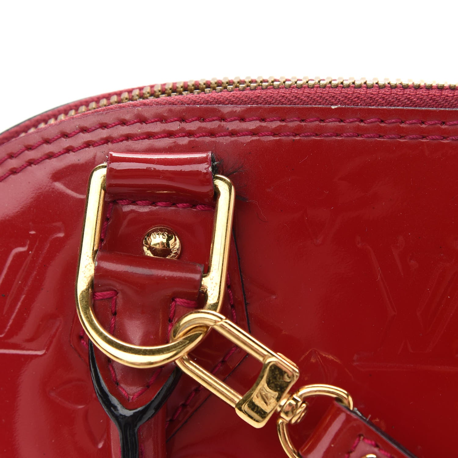 Louis Vuitton Vernis Alma BB Rose Indien 9 of 13