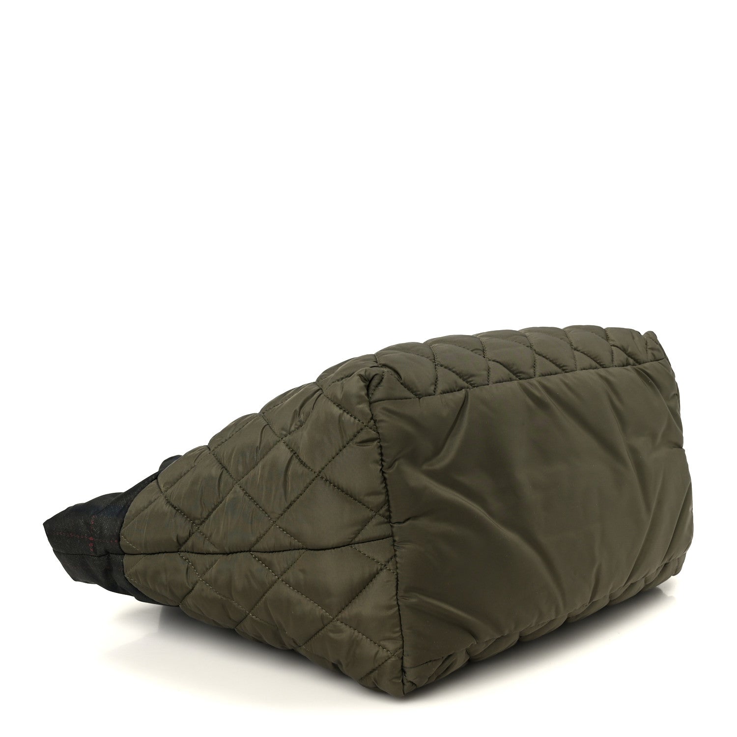 Chanel Nylon Quilted Small Coco Cocoon Tote Khaki 3 of 9